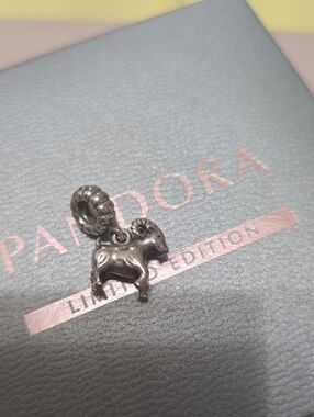 Rare Authentic Pandora Ram Charm